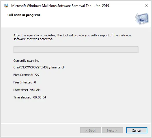 scan for virus-screenshot