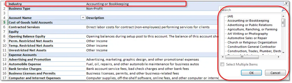 Access chart of accounts in quickbooks desktop - Screenshot