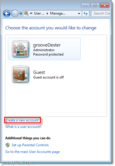 Create new user - Image