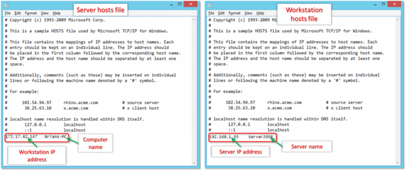 Edit windows host file- screenshot