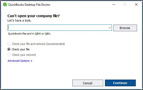 QB system repair tool- screenshot 2