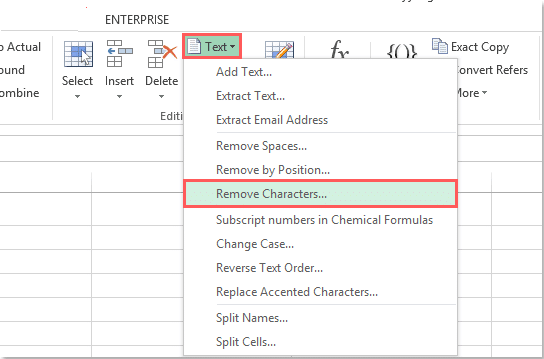 Removing any special characters from the name - Screenshot