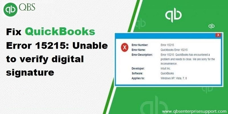 Simple Ways to Resolve QuickBooks Error Code 15215 - Featured Image