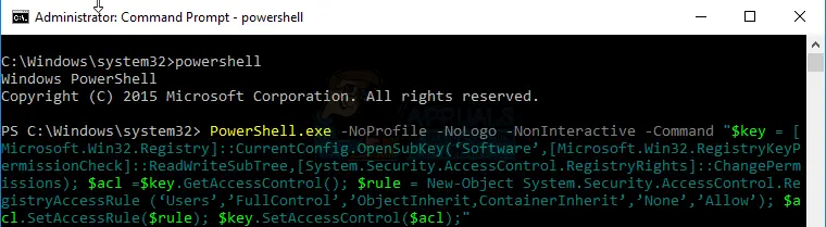 Type Powershell and Hit Enter - Screenshot