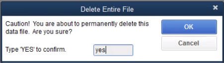 Delete entire file - Screenshot