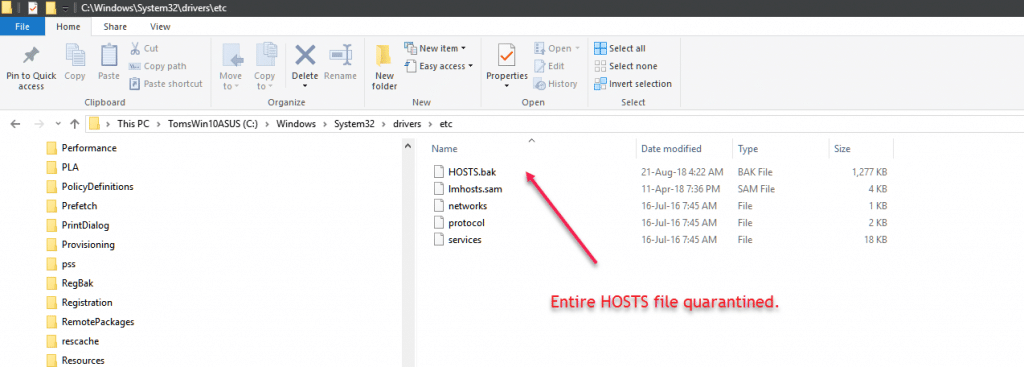 Edit Host File - Screenshot Image