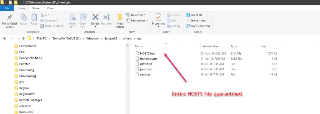 Edit Host File - Screenshot Image