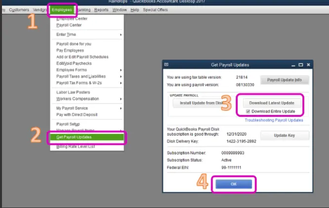 Get payroll updates - Screenshot