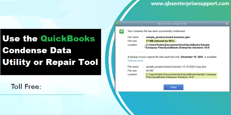 Usage and Functions of QuickBooks Condense Repair Tool - Featured Image