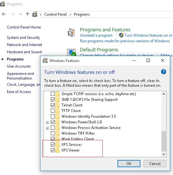 Reinstalling Microsoft XPS - Screenshot