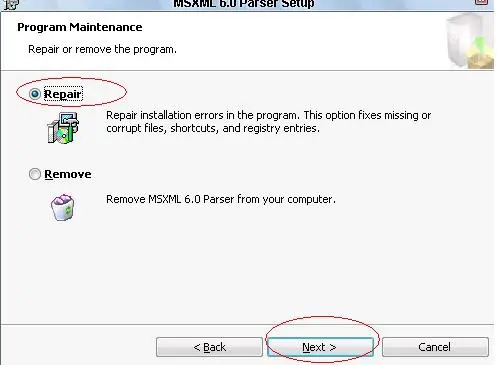 Reconstructing Microsoft MSXML - Screenshot