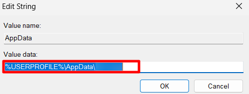 Local profile path - Image