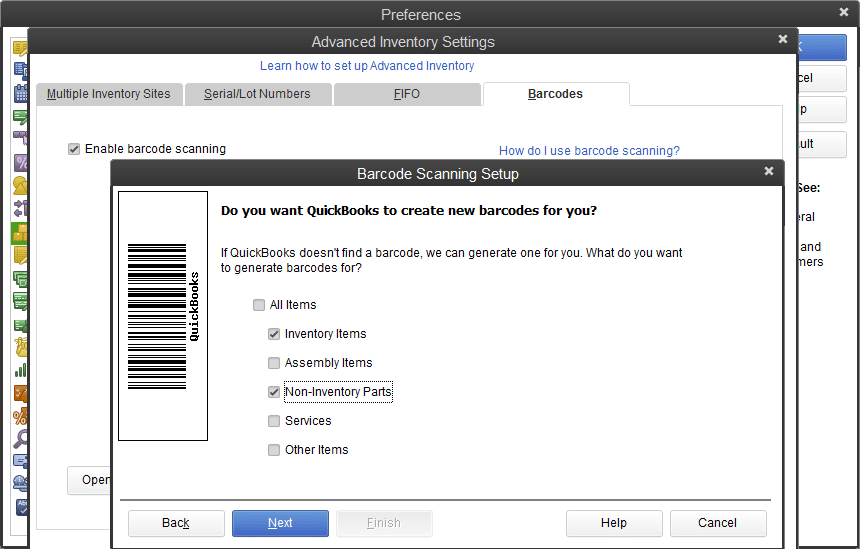 QuickBooks Enterprise Advanced Inventory - Screenshot