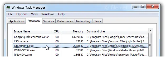 Add BDBMgrN.exe file - Screenshot