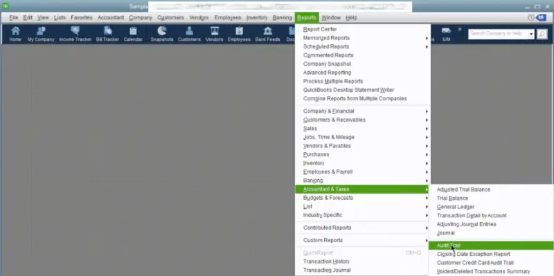 Audit Trail - Screenshot