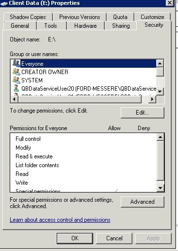 Checking permissions- screenshot 