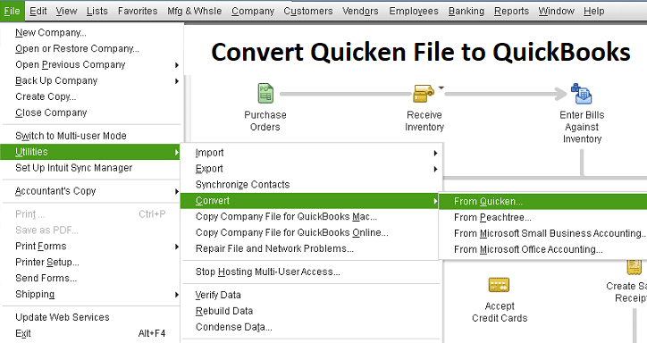 Convert from Quicken to QuickBooks Desktop - Screenshot Image
