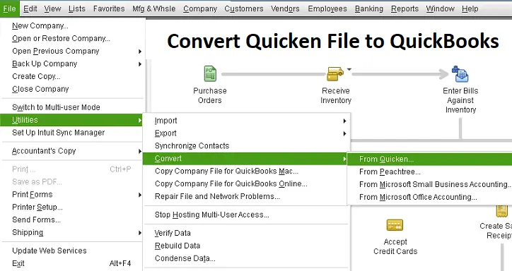 Convert from Quicken to QuickBooks Desktop - Screenshot Image