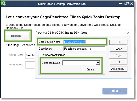 Convert from Sage 50 to QuickBooks Desktop - Screenshot Image