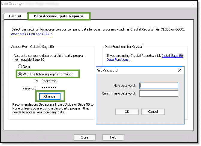Data Access or Crystal Reports - Screenshot
