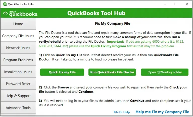 Company file Tool hub-screenshot