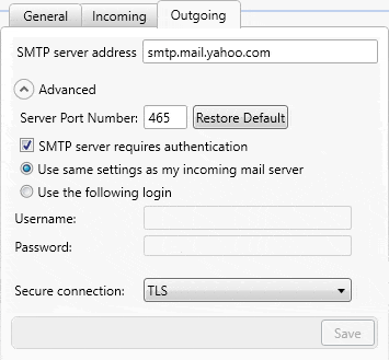 Making port 465 open for Yahoo mail - Screenshot Image