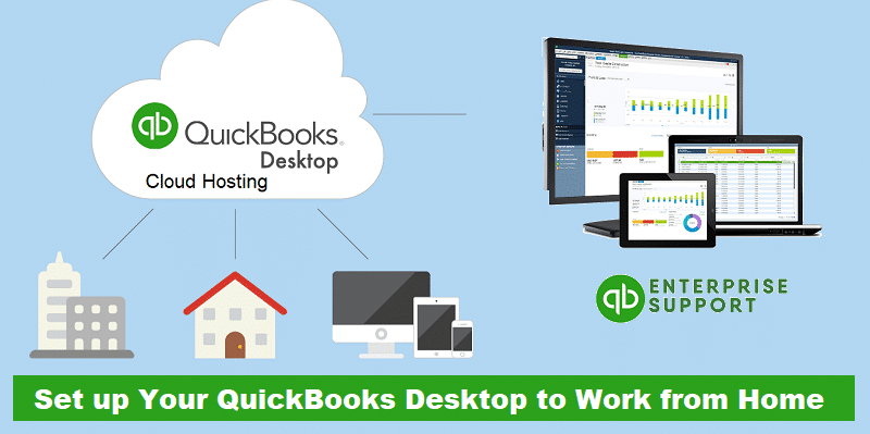 Learn how to use your QuickBooks Desktop from home computer and your office computer - Featuring Image