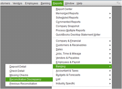 Reconciliation discrepancy - Screenshot Image