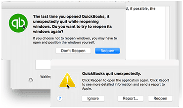 QuickBooks Keeps Crashing Issue - Screenshot Image