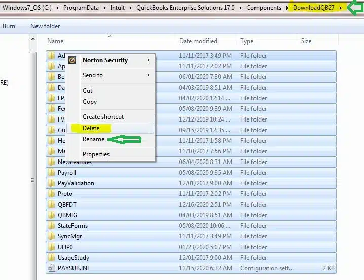 Rename the downloadqbxx folder - Image