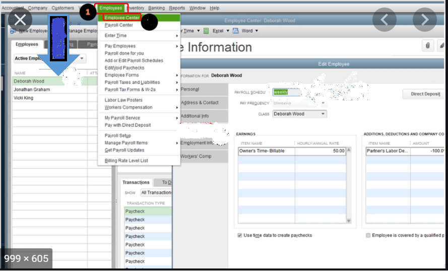 All Employees option - Image