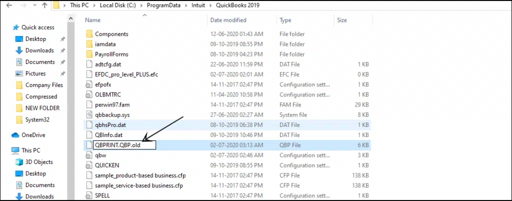 Changing the name of the printing file - Image