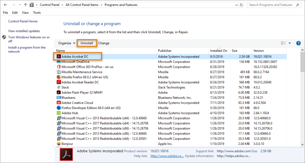 Reinstall Adobe PDF viewer - Image
