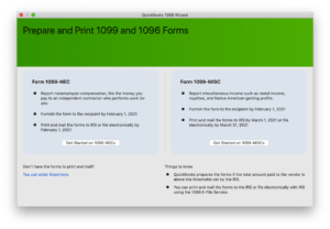 Choosing the vendors requiring 1099 MISC forms - Image