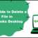 A full guide to completely delete a company file from desktop version - Featuring Image