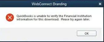 Chase QuickBooks download problem - Image