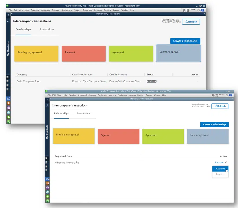 New Intercompany transactions - Image 1