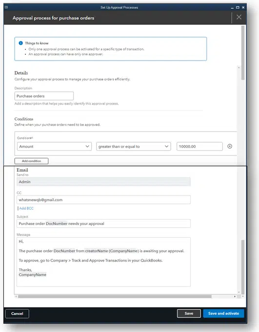 Purchase order and bill workflow approvals - Image