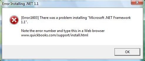 QuickBooks Error 1603 - Image