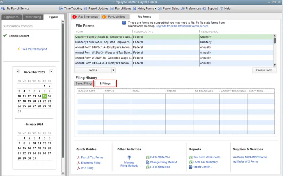 Printing W-3 forms if automated Taxes and Forms - Image
