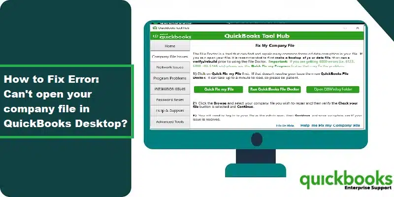 QuickBooks Not Responding When Opening Company File - Featuring Image