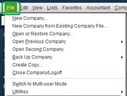 File Menu - Image