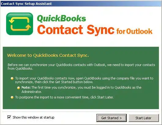 Install QuickBooks Contact Sync Tool - Image