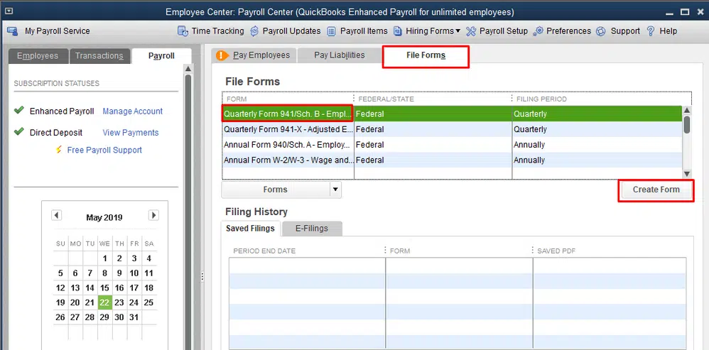 Create Form in QuickBooks - Image