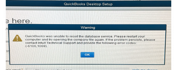 QuickBooks Error 6106 and 1069 - Image