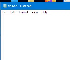 FIDIR txt page - Image