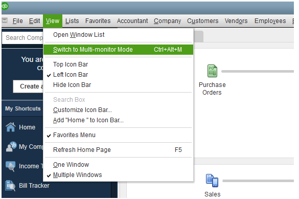 Switch to Multi-monitor mode - Image