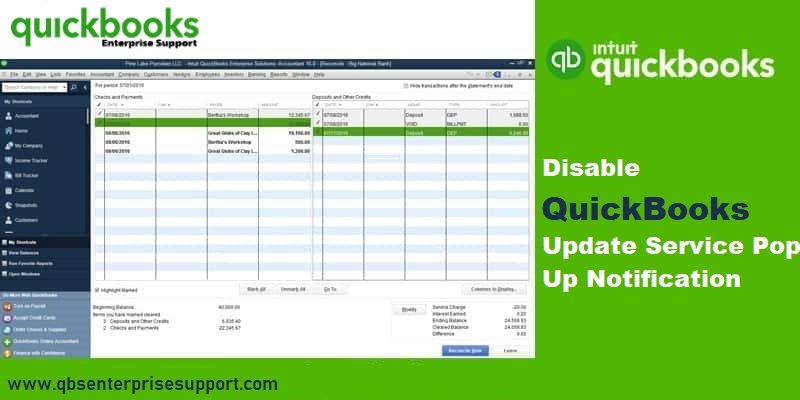 How to Disable QuickBooks Update Service Pop Up Notification - Featured Image