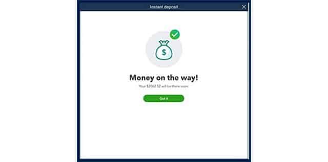 Money is deposited successfully - Image
